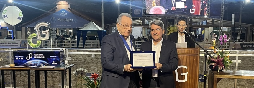 Presidente da CNA é homenageado na Megaleite