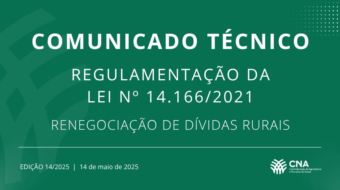 CNA orienta produtores sobre novo prazo de renegociação de dívidas
