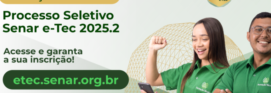 Inscrições para os Cursos Técnicos gratuitos do Sistema Faesc/Senar vão até o dia 23/06